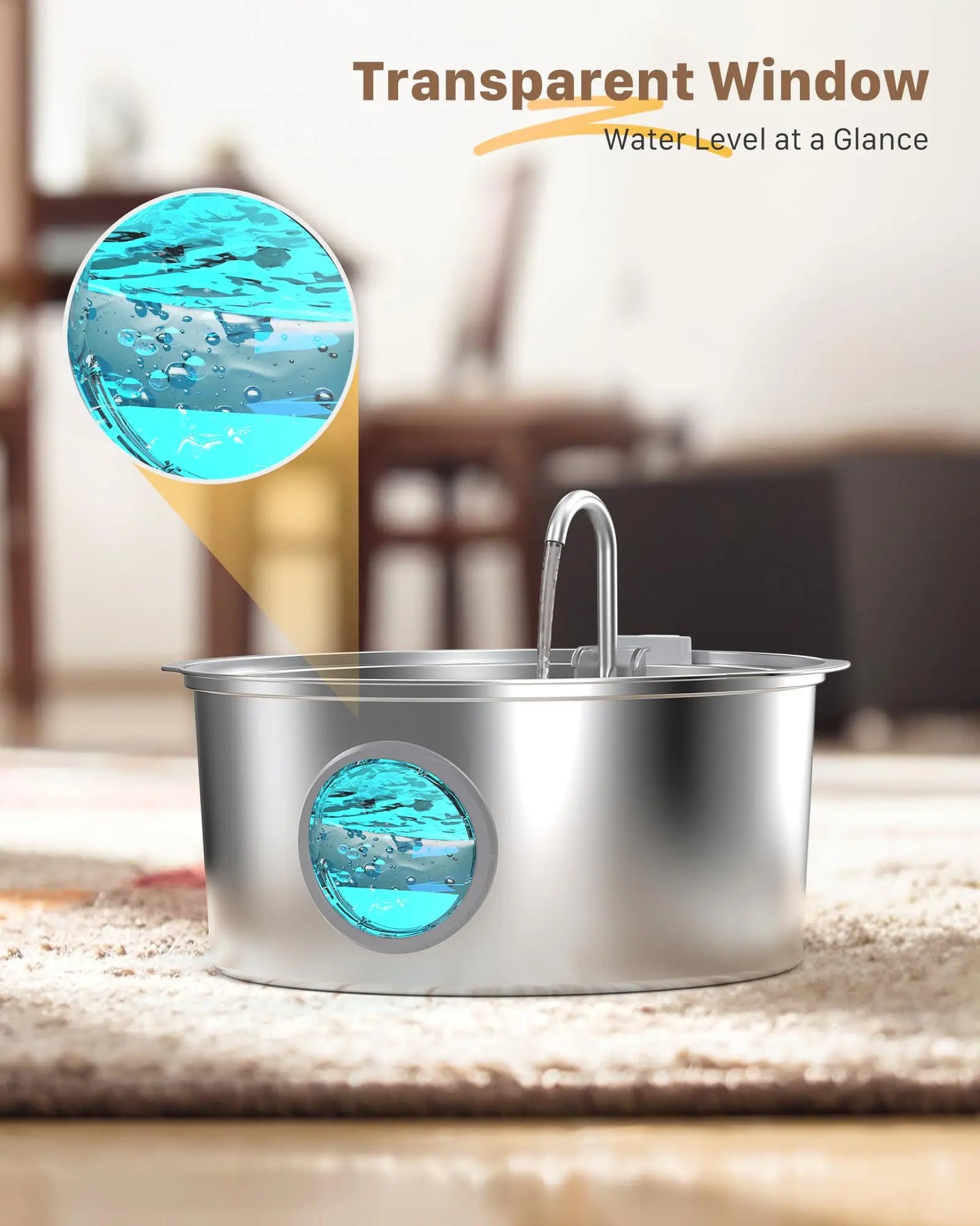 Fontaine à eau 7L en inox – Grands chiens & foyers multi-animaux